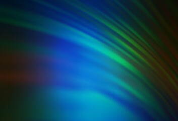Dark Blue, Green vector glossy abstract backdrop.