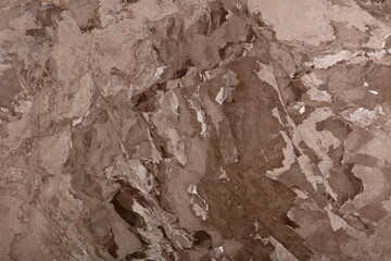 Сamouflage - natural polished marble stone in brown, beige color, photo of slab texture for perfect interior, background or other design project.
