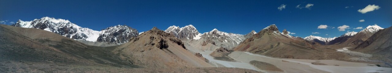 Fototapeta na wymiar Panoramic view of Shimshal pass. Hunza pakistan
