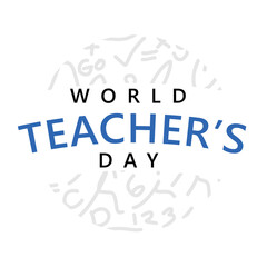 Design for celebrating teacher's day vector illustration.