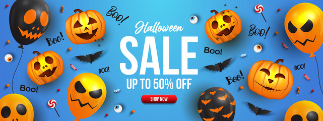 Halloween Sale banner design