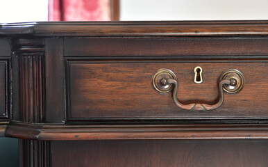 wooden cabinet with drawers