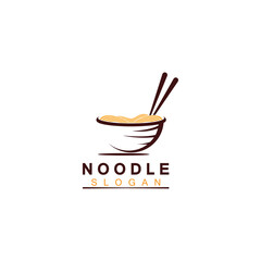 Noodle logo Vector Icon llustration design template.Suitable for any business related to ramen, noodles, fast food restaurants, Korean food, Japanese food or any other business on a white background.