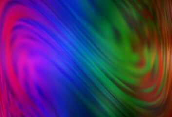 Obraz premium Dark Multicolor vector abstract bright template. New colored illustration in blur style with gradient. The best blurred design for your business.