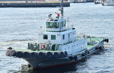 tugboat on the sea