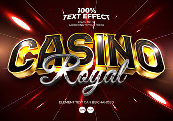 Casino Editable Text Effect