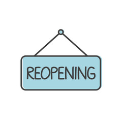 reopening, back to work, during coronavirus COVID-19 pandemic concept - vector illusactration