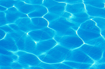 Fototapeta na wymiar Ripple Water in swimming pool