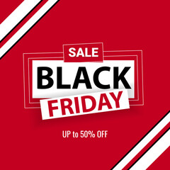 Black Friday sale banner template Vector illustration