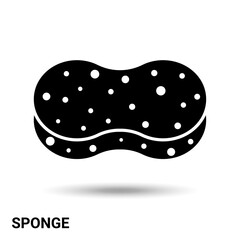 The sponge icon. Sponge isolated on a light background. Vector illustration.