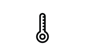Medical Outline Icon - Thermometer
