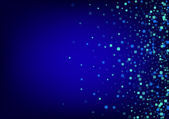 Blue Particle Top Blue Vector Background. Effect 