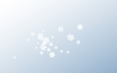 Fototapeta na wymiar White Snow Panoramic Vector Gray Background. Xmas 