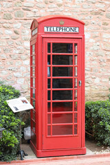 Fototapeta premium Red telephone box