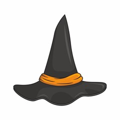 Witch Hat Halloween Cartoon Vector