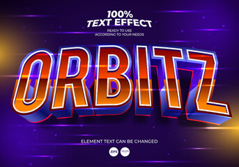 Orbitz Editable Text Effect