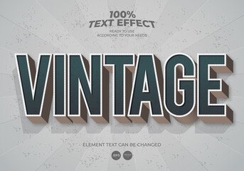 Vintage Editable Text Effect