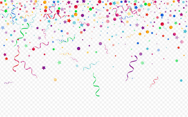 Colored Streamer Flying Vector Panoramic 