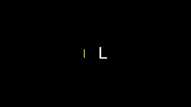 new normal text animation divided line.