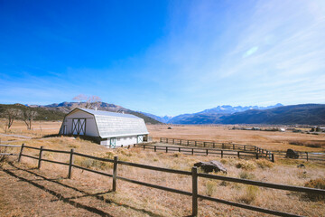 Ranch house in the fall, Ridgway, Colorado