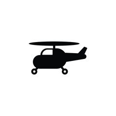 Helicopter icon vector isolated on white, logo sign and symbol.
