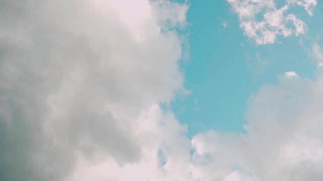 Beautiful sky with clouds background, Sky with nature cloud blue, Blue sky with clouds.Video 4K 