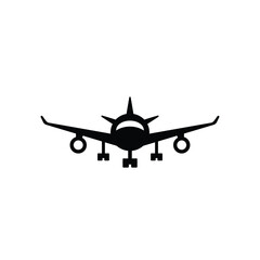 Plane icon vector isolated on white, logo sign and symbol.