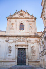 Fototapeta na wymiar Puglia Lecce Italy Baroque facade