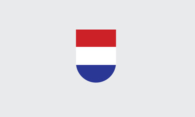 Netherlands flag shield vector illustration