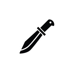 knife icon vector isolated on white, logo sign and symbol.