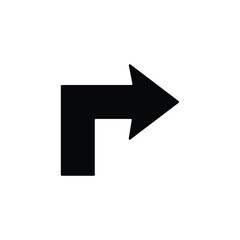 Arrow icon vector isolated on white, logo sign and symbol.