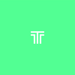 nitial Letter T Design Logo