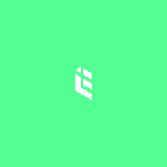 nitial Letter L E Design Logo