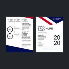 Business flyer template Free Vector. design brochure. design vector. design business