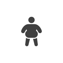 Diabetes obesity vector icon. filled flat sign for mobile concept and web design. glyph icon. Symbol, logo illustration. Vector graphics