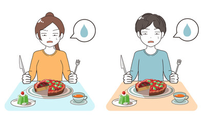 スイーツが苦手　ギャグ調