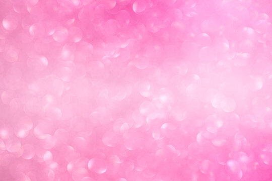 Pink Glitter Lights Background. Defocused