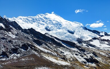 Ausangate Andes mountains with glacier in Peru
