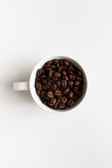 coffee beans in a cup