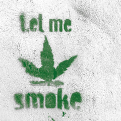 Marijuana leaf symbol