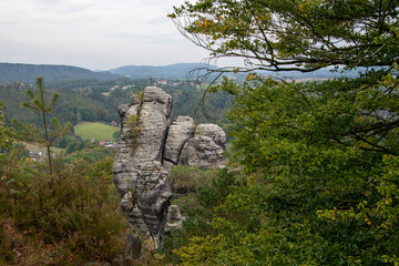 Felsformationen im Elbsandsteingebirge, Nationalpark Sächsische Schweiz