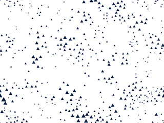 Fototapeta premium Triangles seamless background, messy chaotic vector pattern, particles texture pattern for wallpaper or print or textile or wrapping paper.