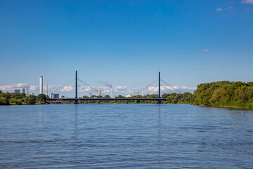 Panorama Elbebrücke über die Elbe in Hamburg