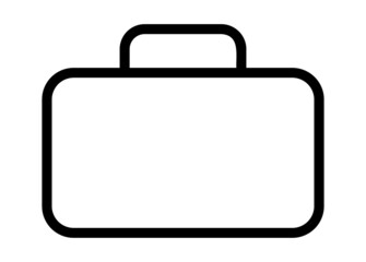 briefcase black Line vector  icon