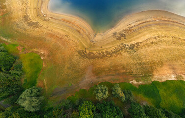 Niedrigwasser an am Möhnesee, Sauerland