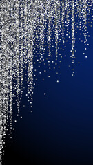 Obraz na płótnie Canvas Silver glitter luxury sparkling confetti. Scattere