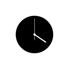  Clock icon in flat style, Business watch. design element for you project