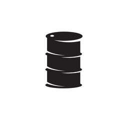 Oil drum logo design template