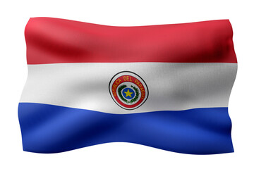  Paraguay 3d flag