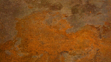 Grunge orange brown rusty dark rust metal stone background